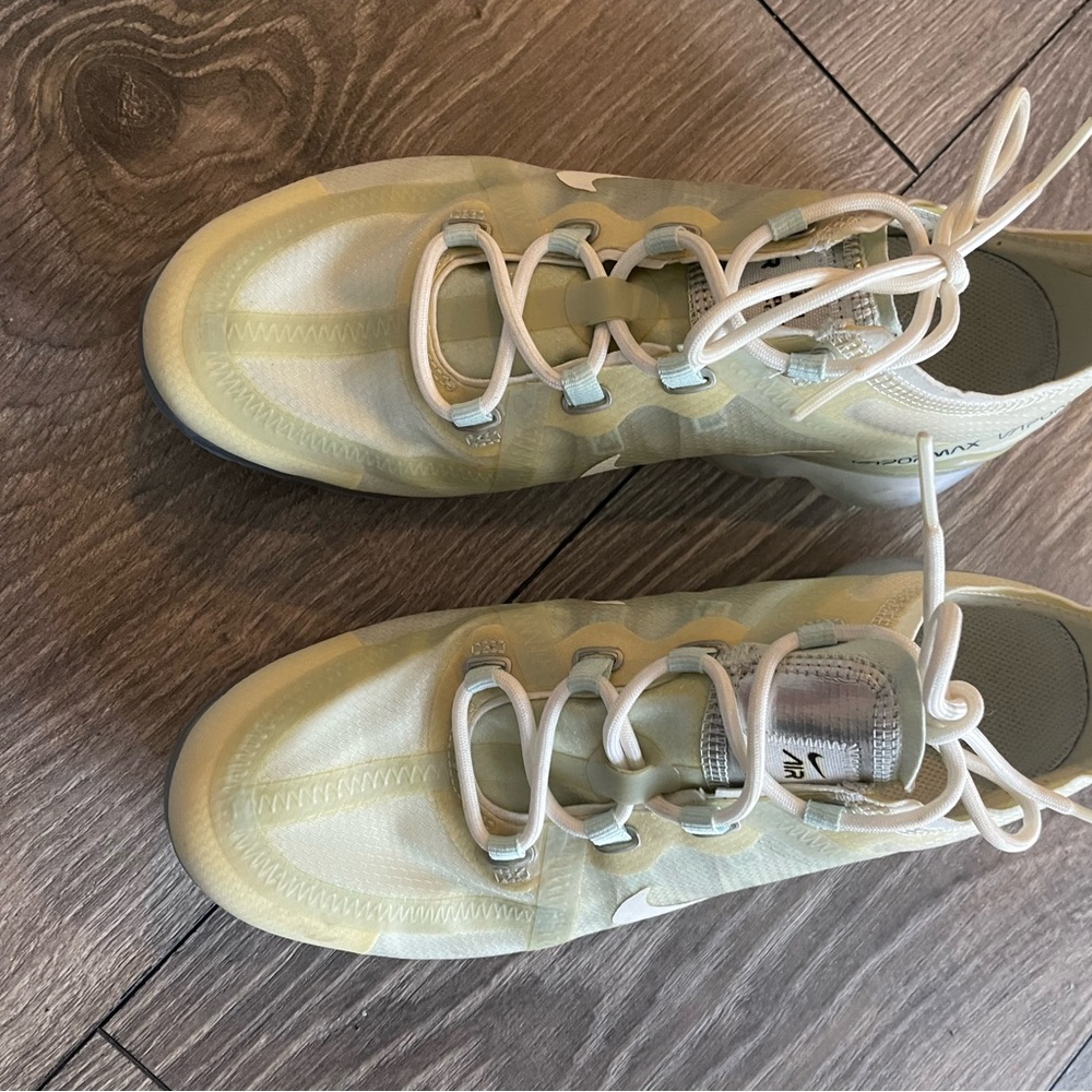 Nike Light Green and White Sneakers